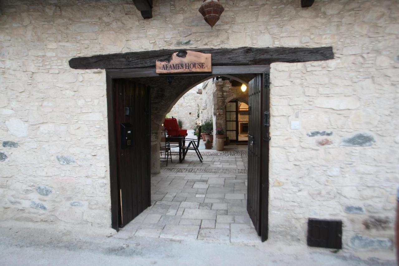 Afames House - Beautiful Traditional House Omodos Buitenkant foto