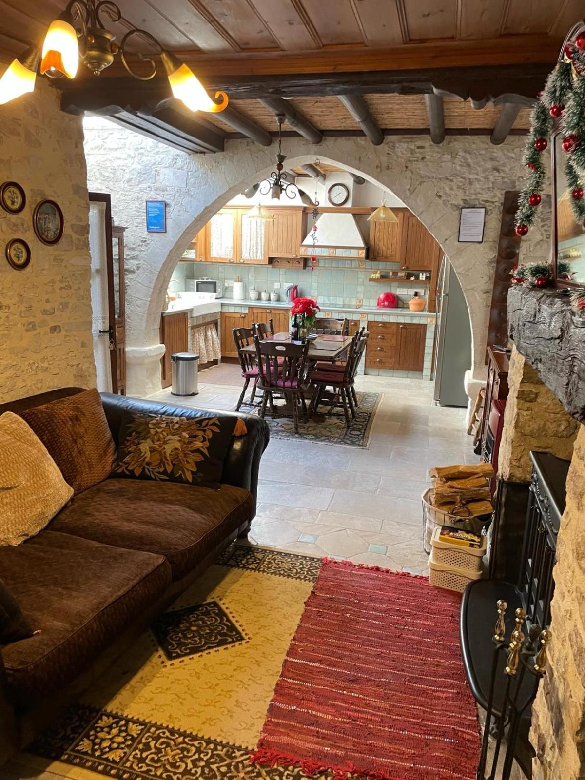 Afames House - Beautiful Traditional House Omodos Buitenkant foto